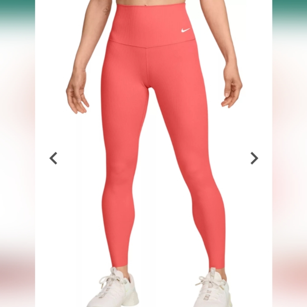 Nike Women's Zenvy Rib Gentle-Support High-Waisted 7/8 Leggings